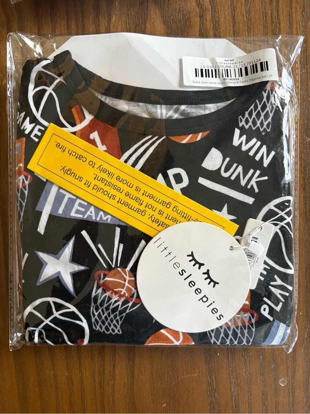 Little Sleepies Slam Dunk short sleeve and pants set